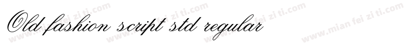 Old fashion script std regular字体转换
